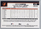 2025 Topps #630 Heston Kjerstad Baltimore Orioles