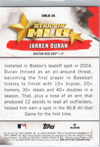 2025 Topps #SMLB-36 Jarren Duran Stars of MLB Boston Red Sox