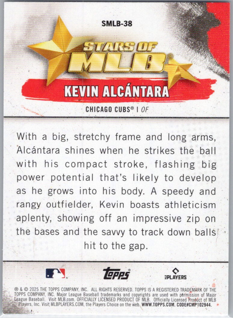 2025 Topps #SMLB-38 Kevin Alcántara Stars of MLB Chicago Cubs