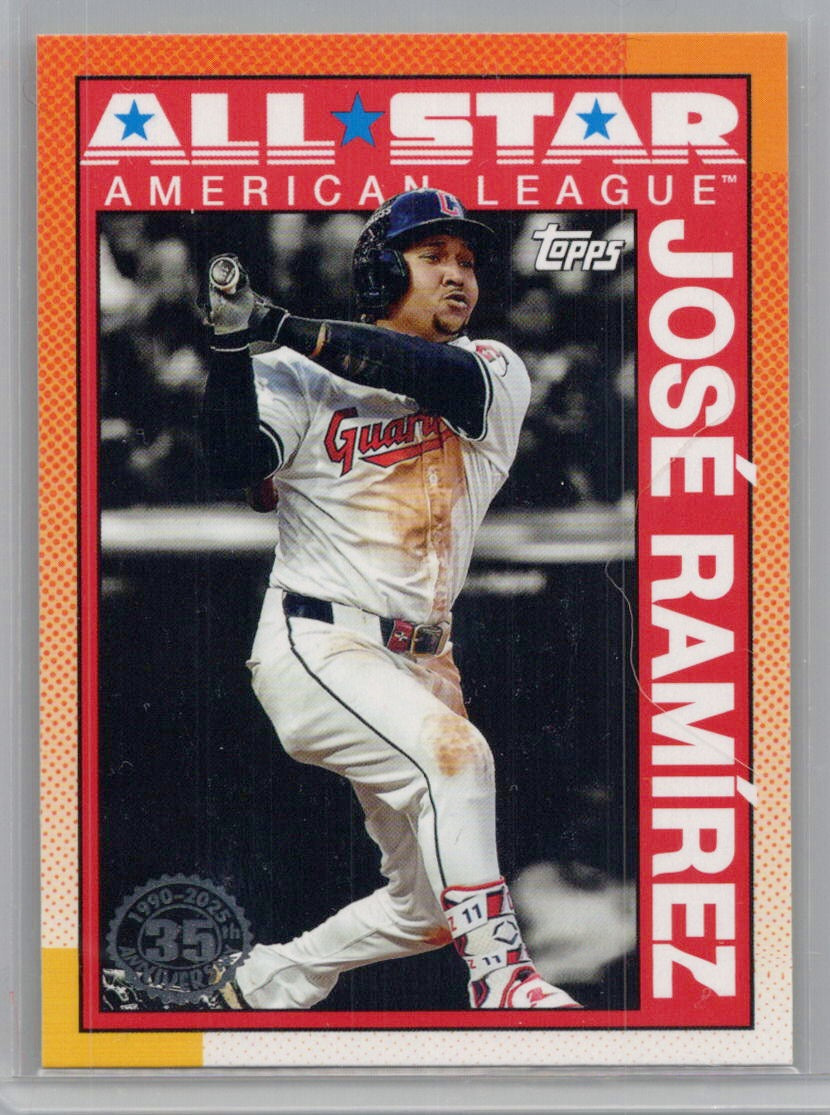 2025 Topps #90AS-32a José Ramírez 1990 35th Anniversary All-Stars
