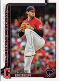 2025 Topps #379 Shane Bieber Cleveland Guardians