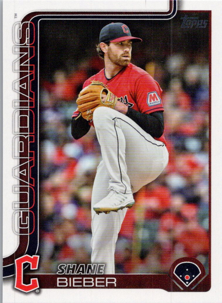 2025 Topps #379 Shane Bieber Cleveland Guardians