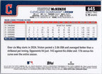2025 Topps #645 Triston McKenzie Cleveland Guardians