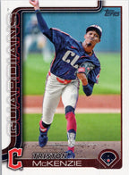 2025 Topps #645 Triston McKenzie Cleveland Guardians