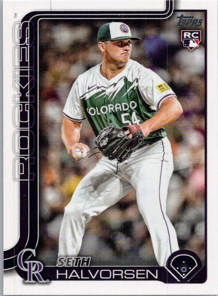 2025 Topps #597 Seth Halvorsen Colorado Rockies