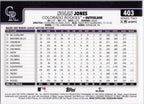 2025 Topps #403 Nolan Jones Colorado Rockies