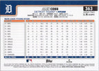 2025 Topps #363 Alex Cobb Detroit Tigers