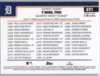 2025 Topps #491 C'mere, you! Quartet Won’t Forget Detroit Tigers