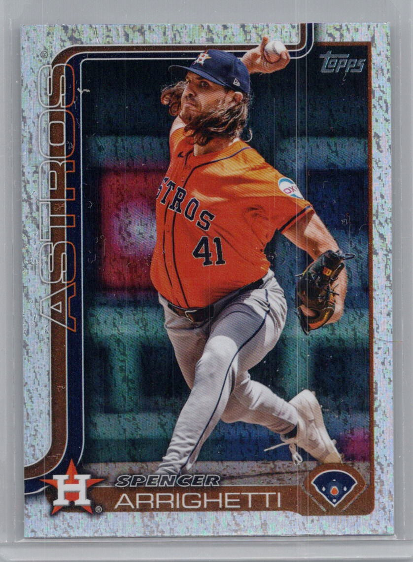 2025 Topps #522 Spencer Arrighetti Holo Foil Houston Astros