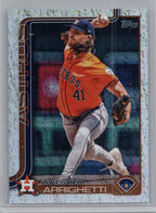 2025 Topps #522 Spencer Arrighetti Holo Foil Houston Astros