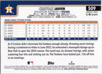 2025 Topps #509 Cristian Javier Houston Astros
