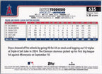 2025 Topps #635 Bryce Teodosio Los Angeles Angels