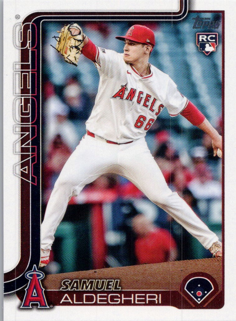 2025 Topps #438 Samuel Aldegheri Los Angeles Angels