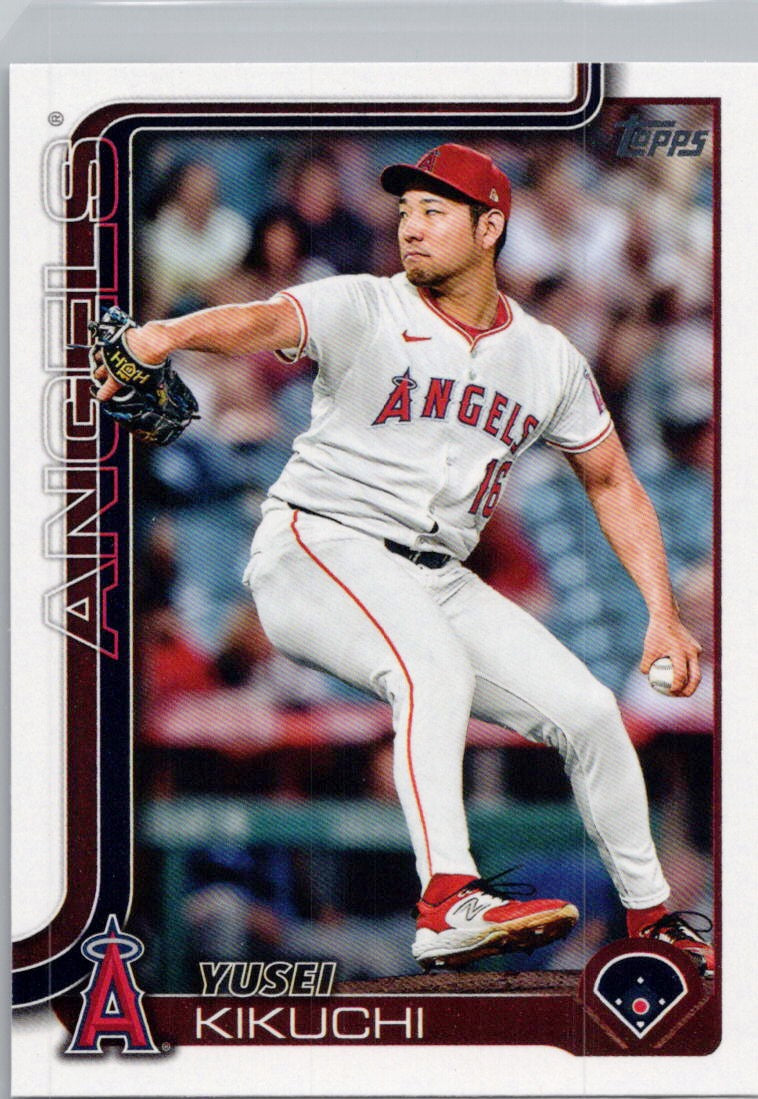 2025 Topps #592 Yusei Kikuchi Los Angeles Angels