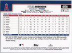 2025 Topps #606 Tyler Anderson Los Angeles Angels