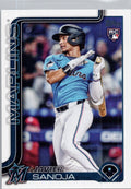 2025 Topps #653 Javier Sanoja Miami Marlins