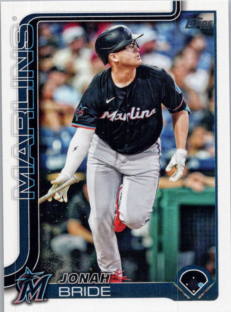 2025 Topps #585 Jonah Bride Miami Marlins