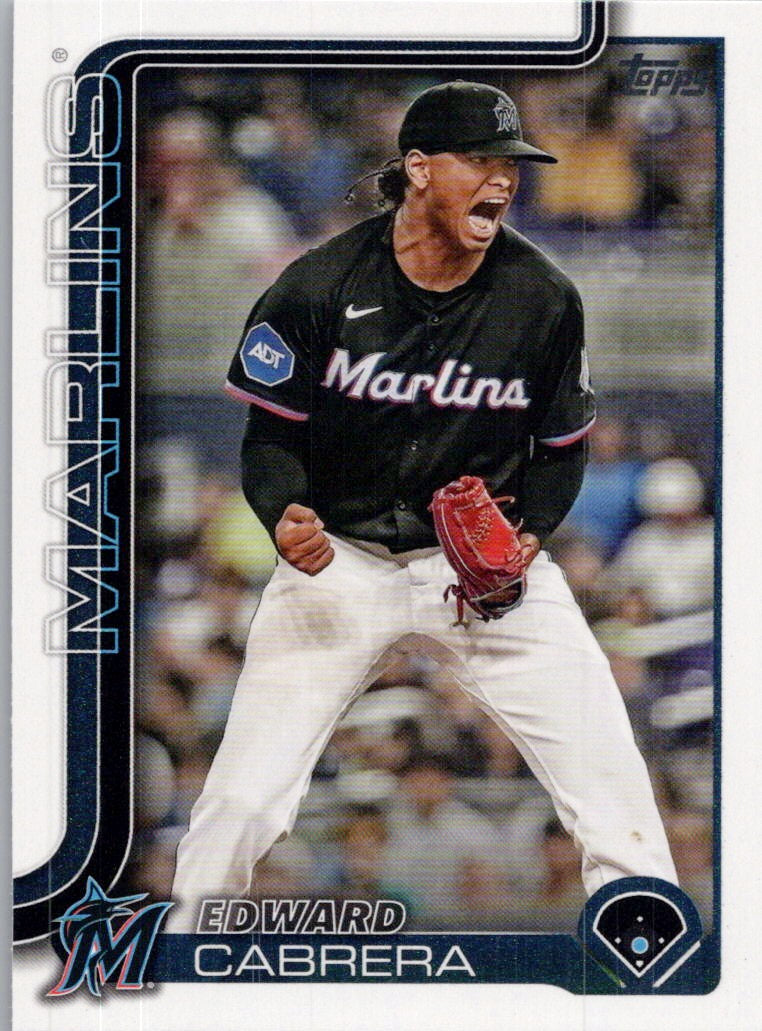 2025 Topps #371 Edward Cabrera Miami Marlins