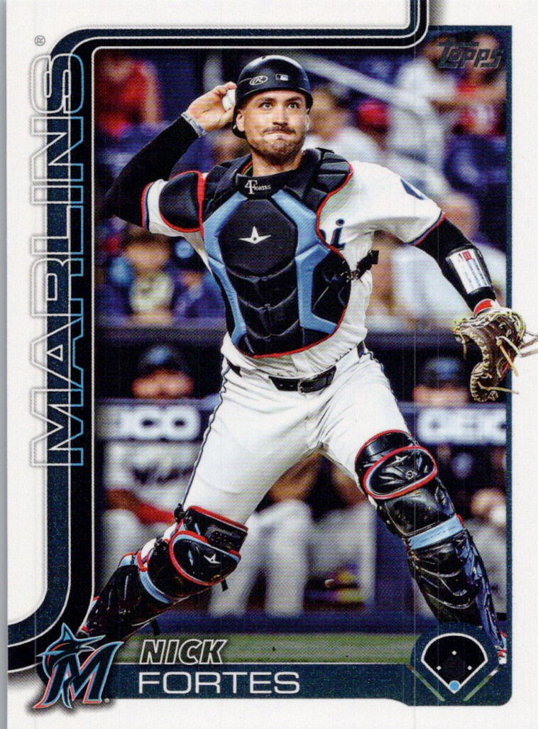2025 Topps #523 Nick Fortes Miami Marlins