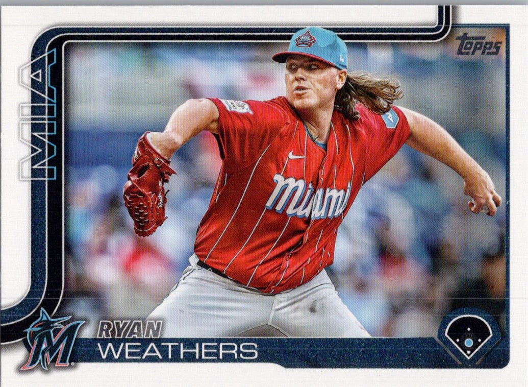 2025 Topps #539 Ryan Weathers Miami Marlins
