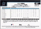 2025 Topps #487 Eury Pérez Miami Marlins