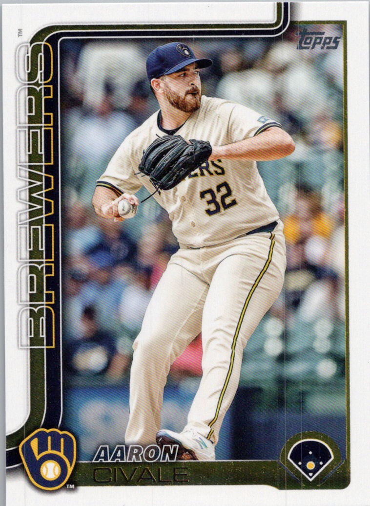 2025 Topps #648 Aaron Civale Milwaukee Brewers