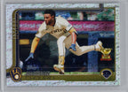 2025 Topps #376 Jackson Chourio Holo Foil Milwaukee Brewers