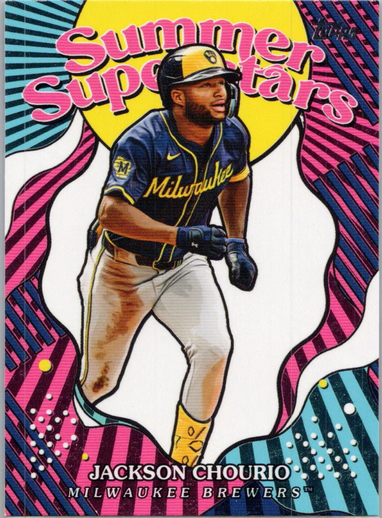 2025 Topps #SS-24 Jackson Chourio Summer Superstars Milwaukee Brewers