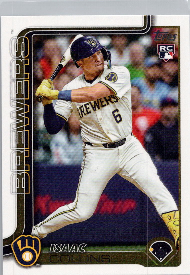 2025 Topps #657 Isaac Collins Milwaukee Brewers