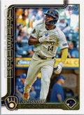 2025 Topps #581 Andruw Monasterio Milwaukee Brewers