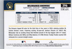 2025 Topps #396 Milwaukee Brewers Milwaukee Brewers