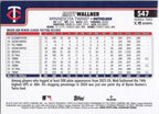 2025 Topps #547 Matt Wallner Minnesota Twins
