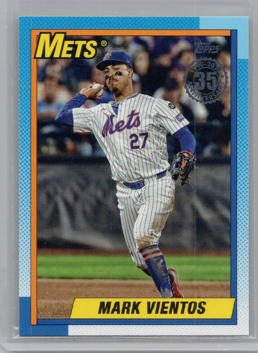 2025 Topps #90B2-20 Mark Vientos 1990 Topps Baseball 35th Anniversary