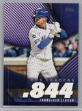 2025 Topps #OPS-19 Francisco Lindor OPS Leaders New York Mets