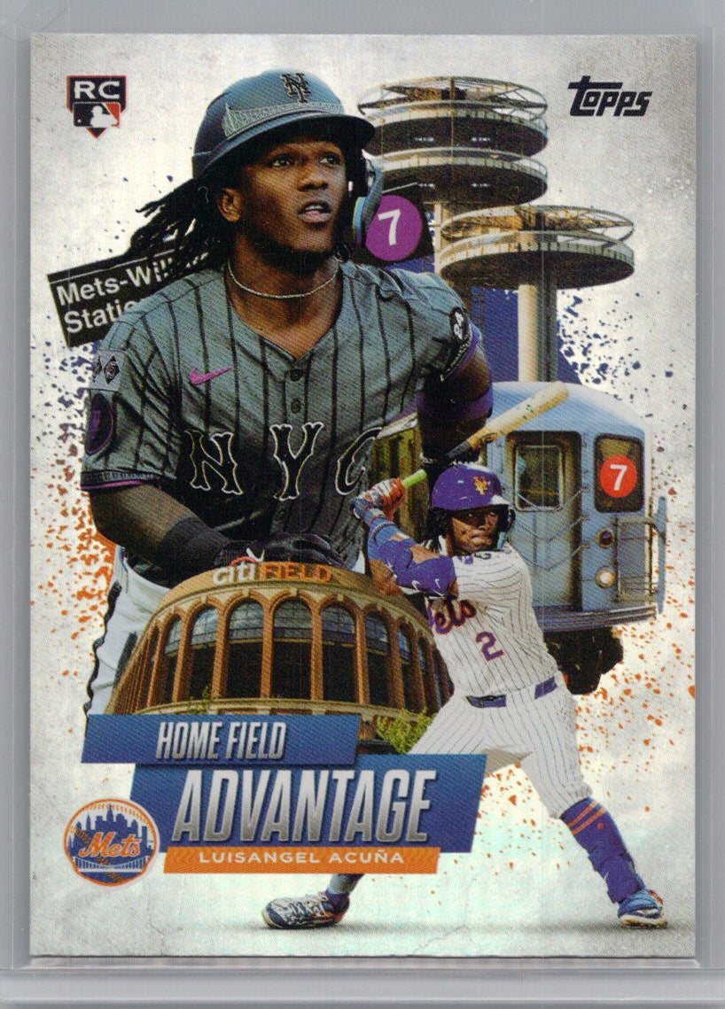2025 Topps #HA-31 Luisangel Acuña Home Field Advantage New York Mets