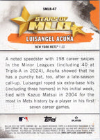 2025 Topps #SMLB-47 Luisangel Acuña Stars of MLB New York Mets