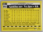2025 Topps #90B2-43 Anthony Volpe 1990 Topps Baseball 35th Anniversary