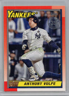 2025 Topps #90B2-43 Anthony Volpe 1990 Topps Baseball 35th Anniversary