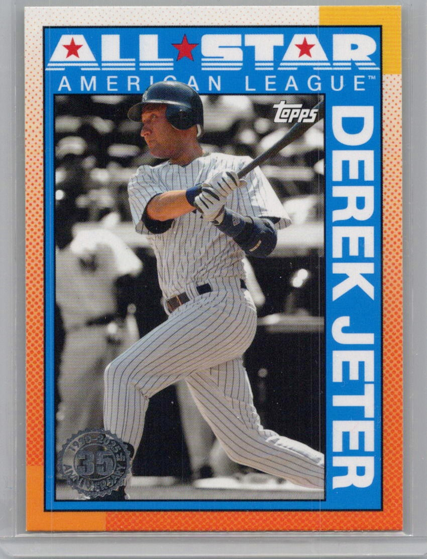 2025 Topps #90AS-22b Derek Jeter 1990 Topps Baseball 35th Anniversary All-Stars New York Yankees