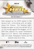 2025 Topps #SMLB-48 Gerrit Cole Stars of MLB New York Yankees