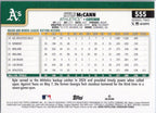 2025 Topps #555 Kyle McCann Athletics