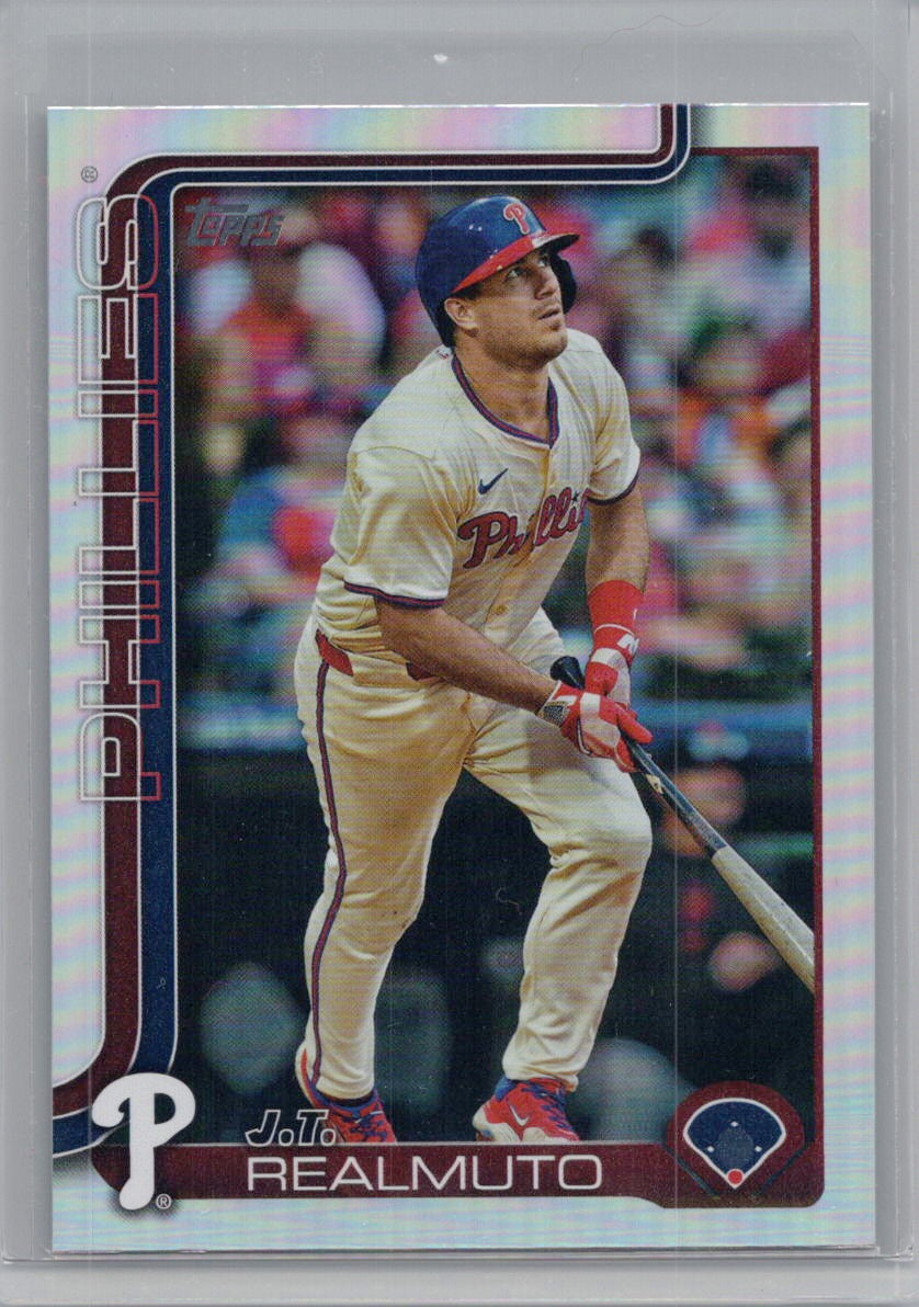 2025 Topps #625 J.T. Realmuto Rainbow Foil Philadelphia Phillies