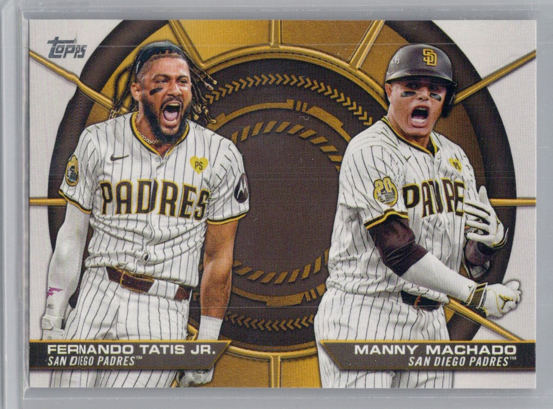 2025 Topps #DD-9 Fernando Tatis Jr. / Manny Machado Dynamic Duos San Diego Padres