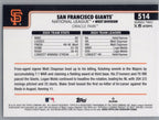 2025 Topps #514 San Francisco Giants Holo Foil San Francisco Giants