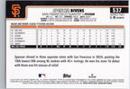 2025 Topps #537 Spencer Bivens San Francisco Giants