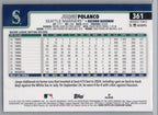 2025 Topps #361 Jorge Polanco Holo Foil Seattle Mariners