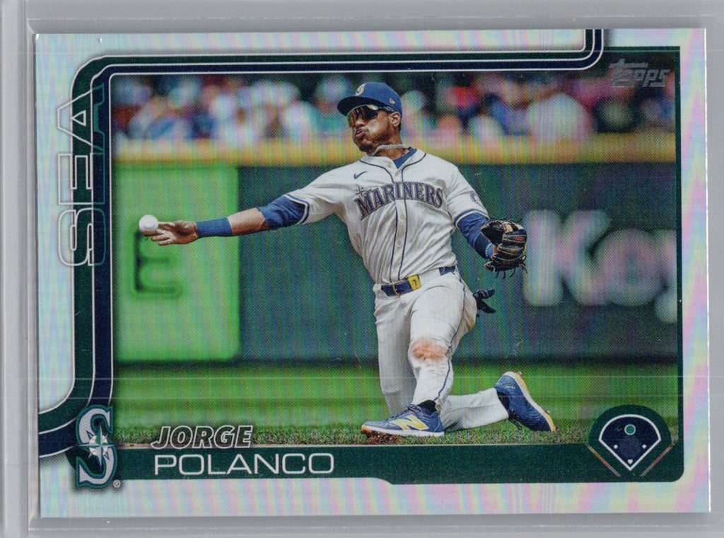 2025 Topps #361 Jorge Polanco Rainbow Foil Seattle Mariners
