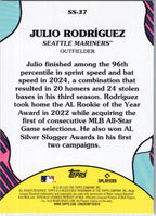 2025 Topps #SS-37 Julio Rodríguez Summer Superstars Seattle Mariners