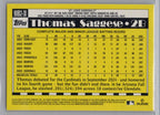 2025 Topps #90B2-30 Thomas Saggese 1990 Topps Baseball 35th Anniversary