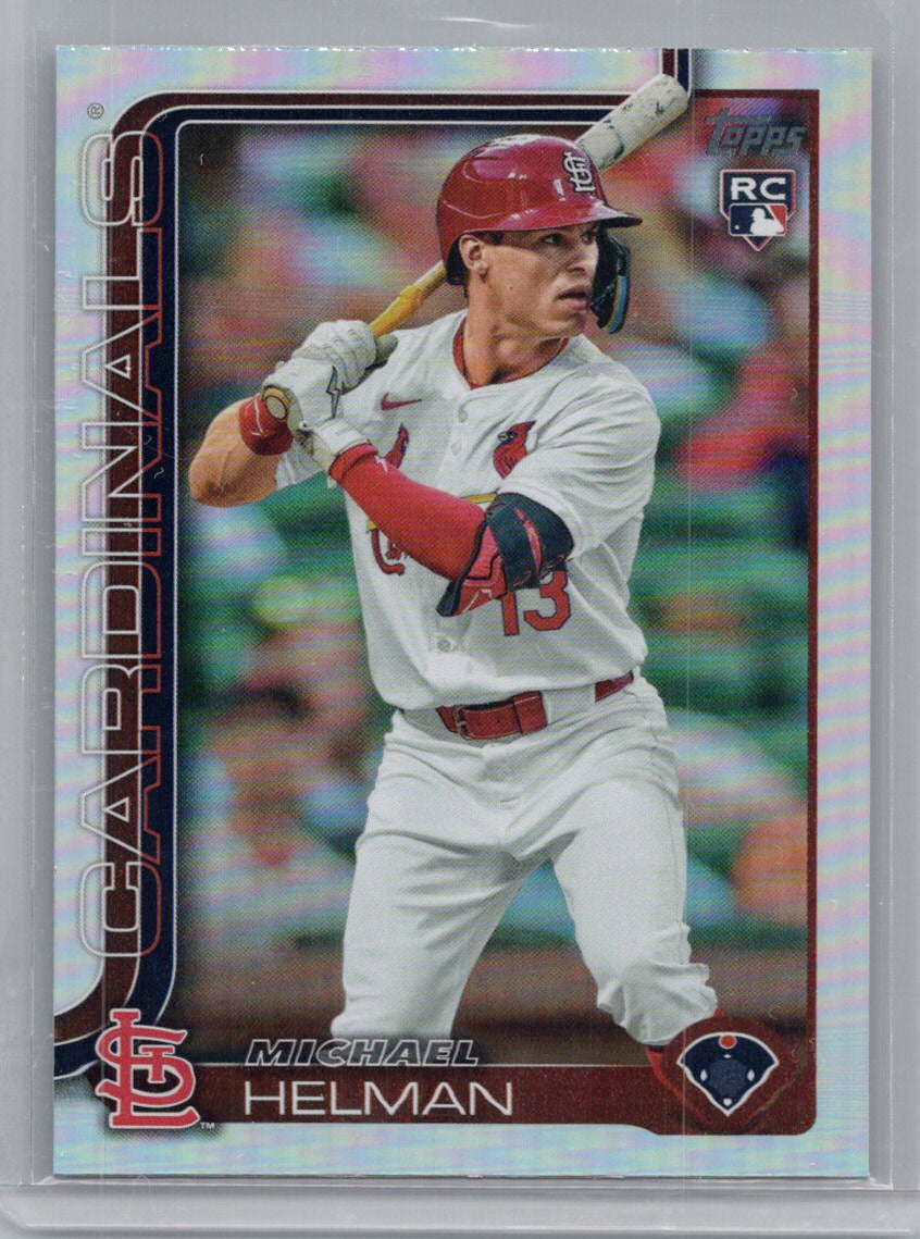 2025 Topps #418 Michael Helman Rainbow Foil St. Louis Cardinals